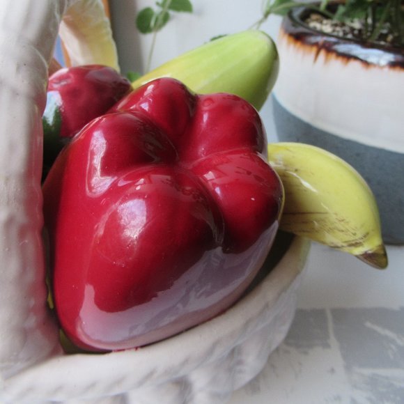 Porcelain Decorative Fruit Basket - Picture 3 of 13